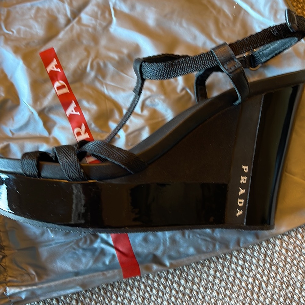 Prada (Authentic) Platforms 2” Platform, 4 1/2” H… - image 1
